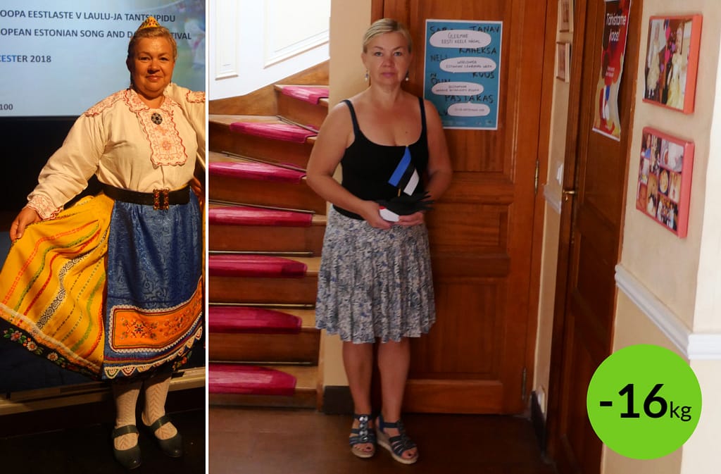 “Dr Simeonsi esimese dieediringiga kaotasin 28 päevaga 9 kilo. Kuna graanuleid jäi alles, tegin pärast veel teise, lühema dieediringi, ning kaotasin täiendavalt 7 kilo. Kaal püsib kenasti,” räägib 54aastane nelja lapse ema Mailis.