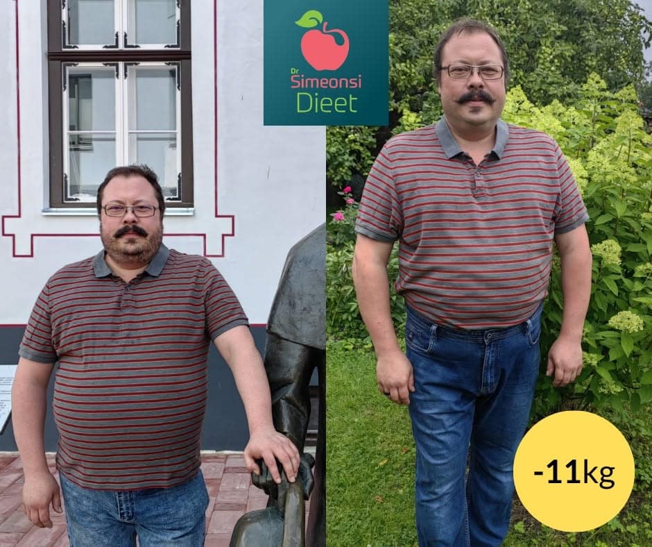 Dr Simeonsi dieediga Marko kaotas dieediringiga 11,6 kg